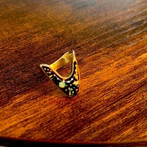 Sterling silver outer space  space ring